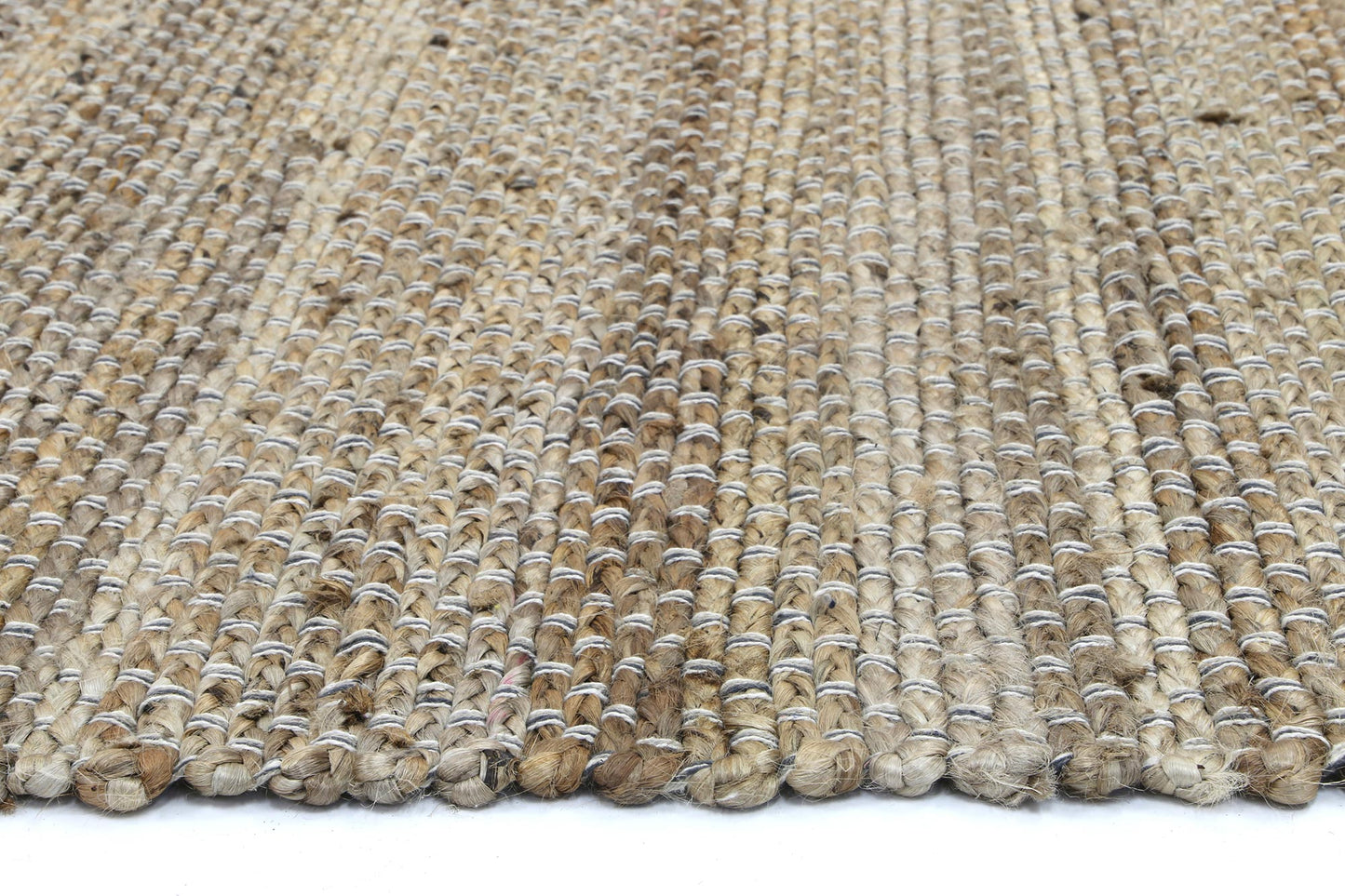 Taj Grey Natural Basket Weave Jute Rug