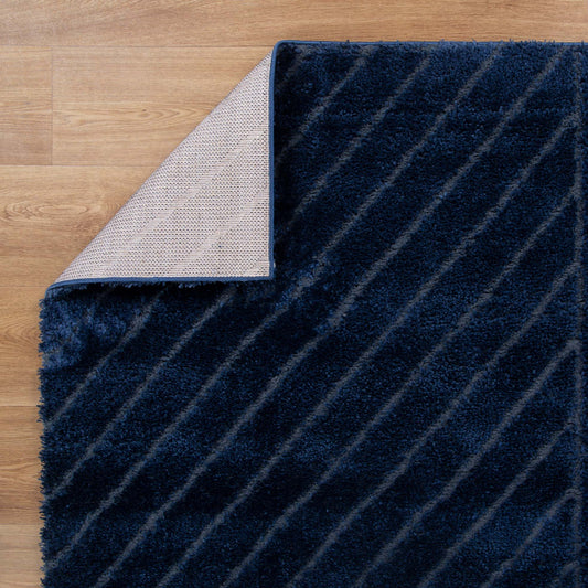 Tender Modern Navy Shag Rug - /products/tender-modern-navy-shag-rug