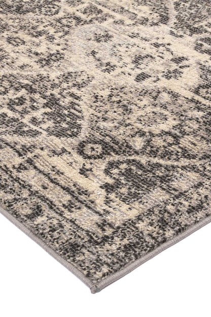 Tulin Diamond Grey & Cream Transitional Rug