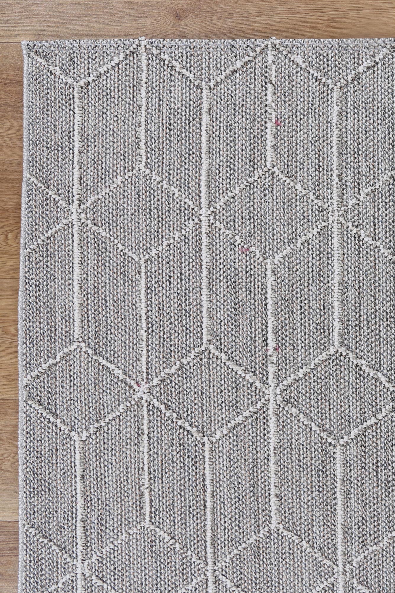 Vanuatu Totori Ash Geometric Flatweave Rug