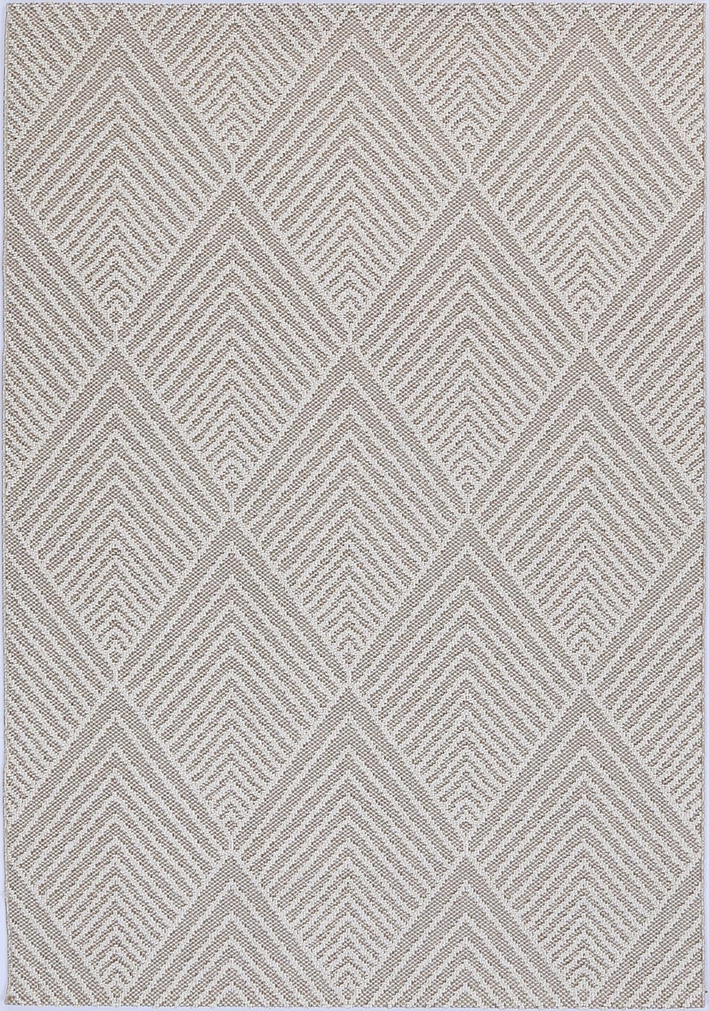 Vanuatu Onika Beige Geometric Flatweave Rug