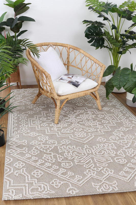 Vanuatu Waita Beige Tribal Flatweave Rug - /products/vanuatu-waita-beige-tribal-flatweave-rug