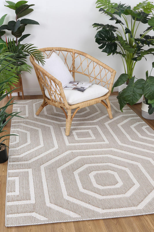 Vanuatu Lui Beige Geometric Flatweave Rug - /products/vanuatu-lui-beige-geometric-flatweave-rug