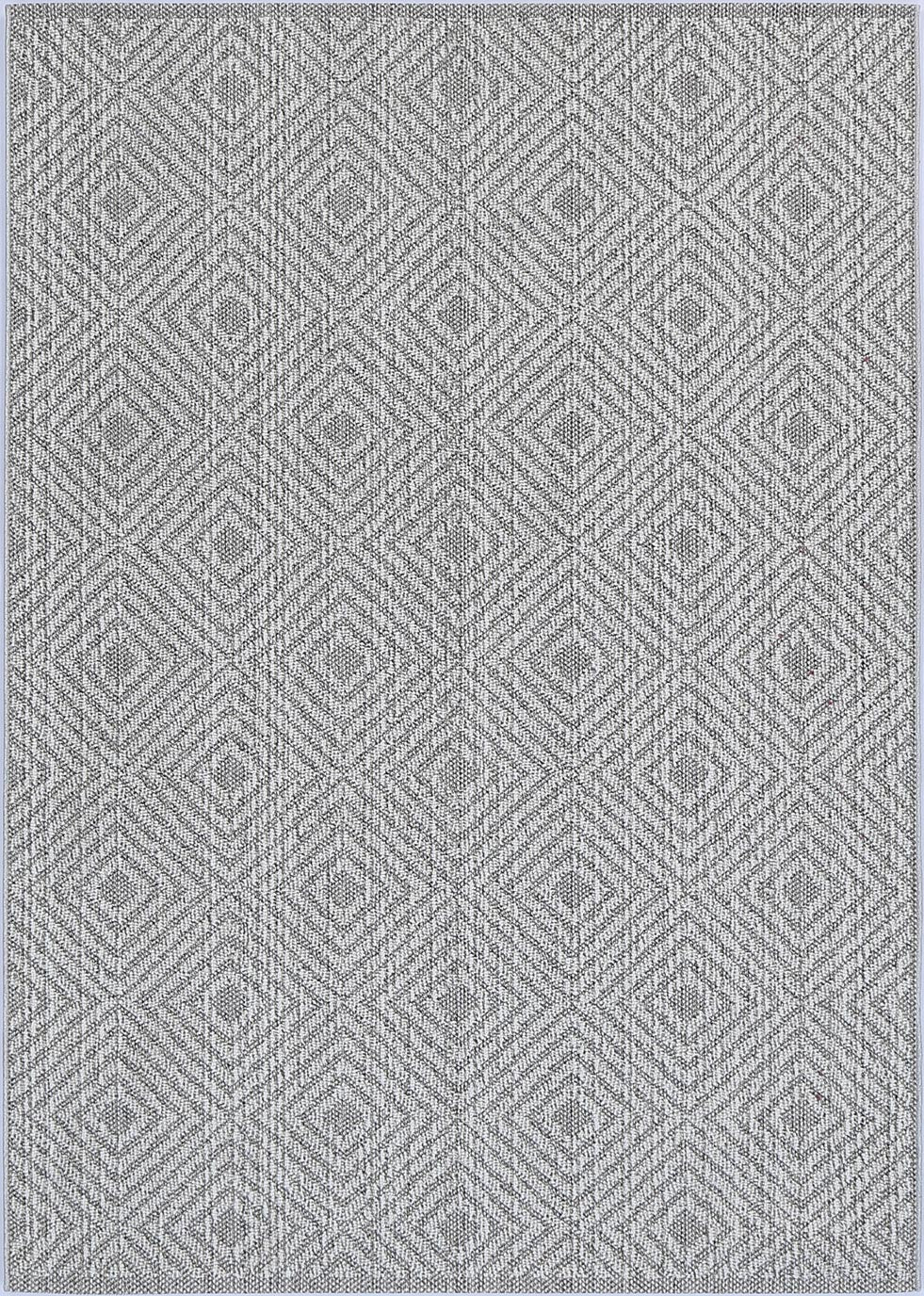 Vanuatu Walasi Ash Geometric Flatweave Rug