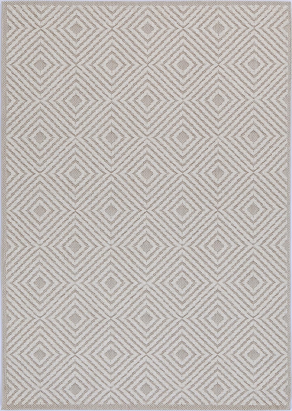 Vanuatu Wickham Beige Geometric Flatweave Rug