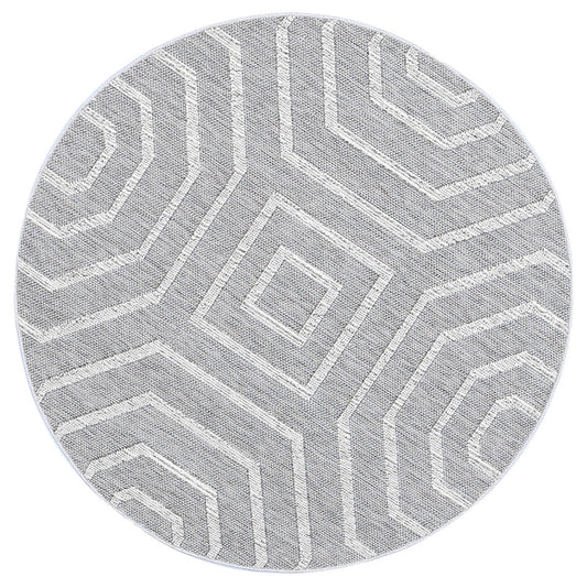 Vanuatu Devesi Grey Geometric Round Flatweave RugVanuatu Devesi Grey Geometric Round Flatweave Rug - /products/vanuatu-devesi-grey-geometric-round-flatweave-rug