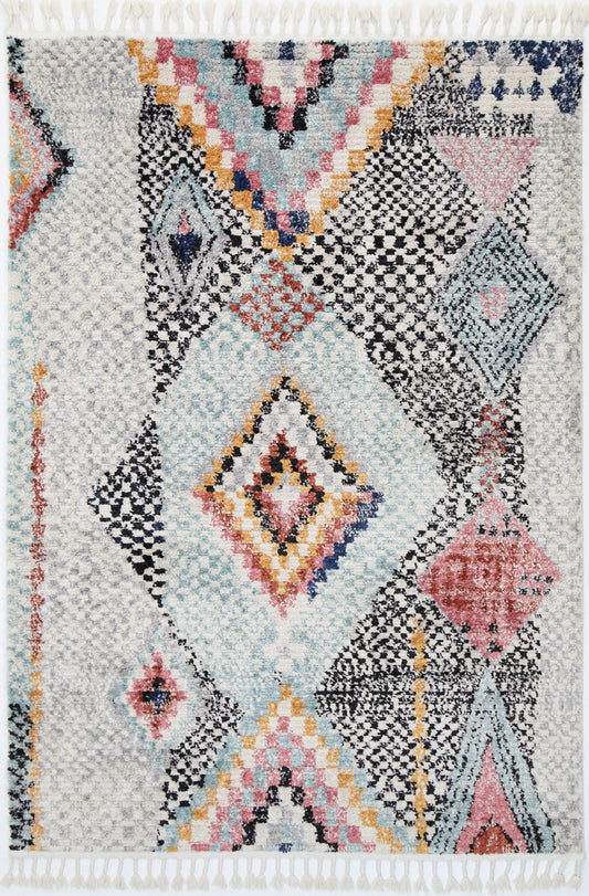 Moda Verushcka Multi Tribal RugModa Verushcka Multi Tribal Rug - /products/moda-z045a-l-grey-white