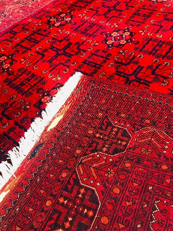 This piece of Art Rug has a natural Ghaznee silky and velvety WOOL