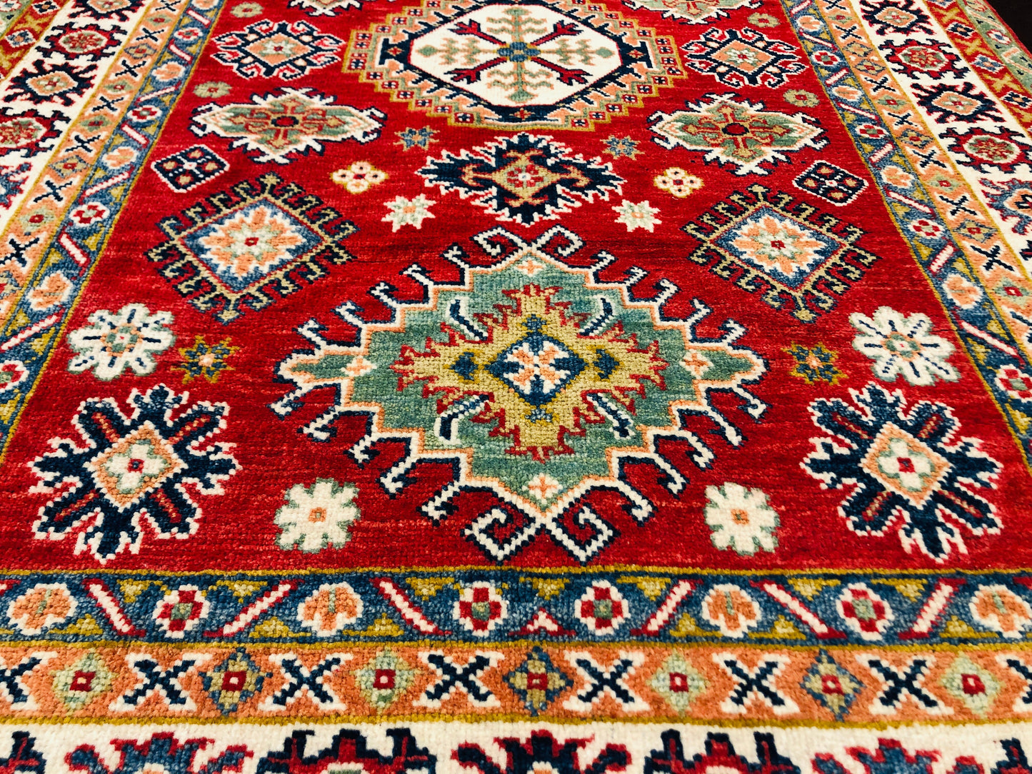 This Beautiful and Very fine Kazak Suitable for any decoration Area