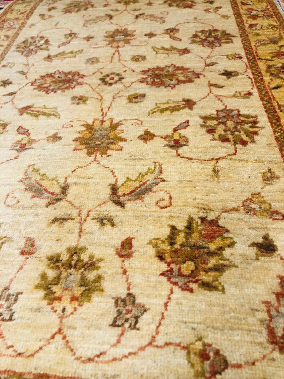 This fantastic handmade hand knotted rug is durable and