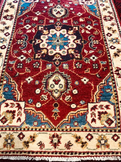 Handmade Hand knotted Chubi Veg Dyes Rug