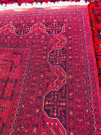 This piece of Art Rug has a natural Ghaznee silky and velvety WOOL