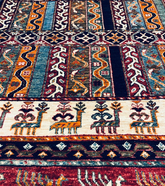 Handmade Hand Knotted Superfine Khurjin Rug from AfghanistanHandmade Hand Knotted Superfine Khurjin Rug from Afghanistan - /products/khurjin-rug-from-afghanistan