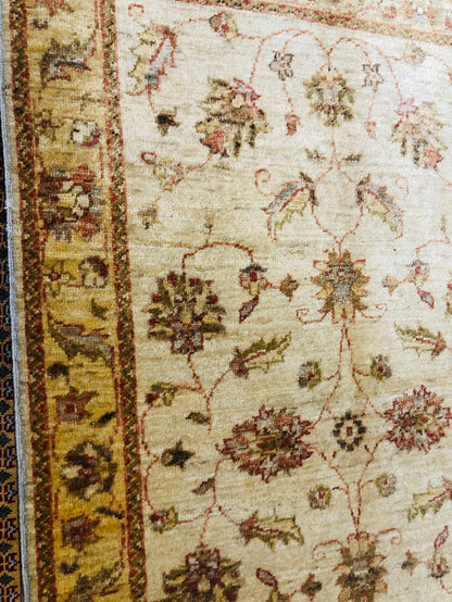 This fantastic handmade hand knotted rug is durable and