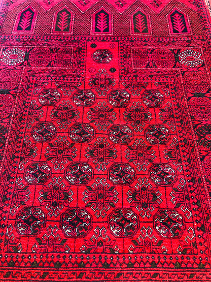 This piece of Art woven by the nomadic Turkman tribes in Afghanistan.