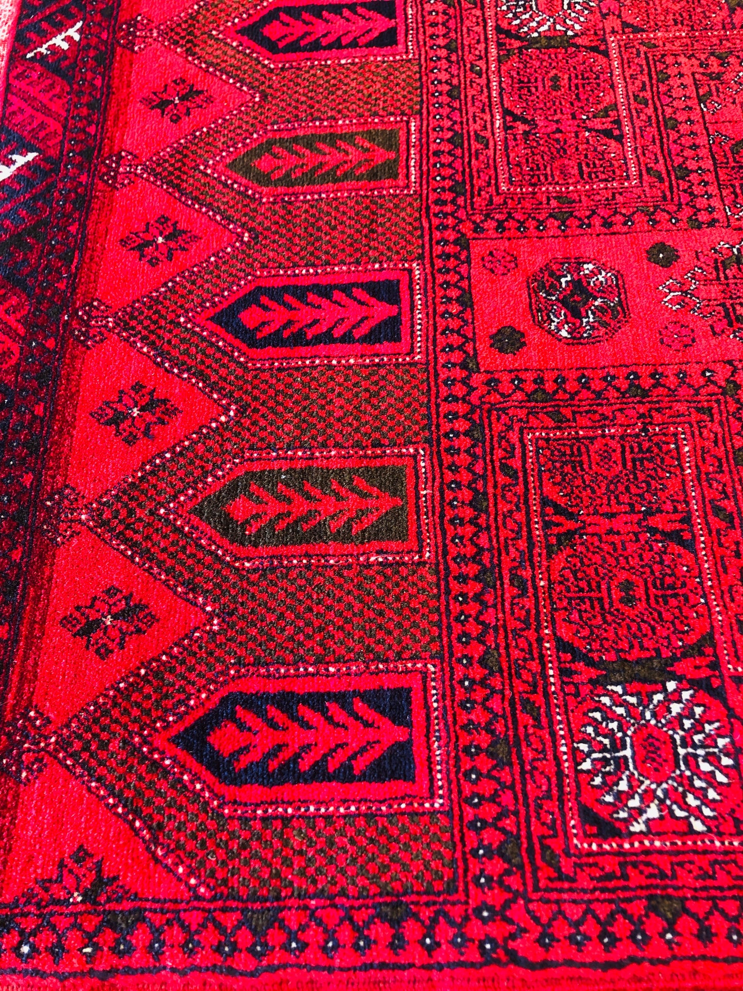 This piece of Art woven by the nomadic Turkman tribes in Afghanistan.