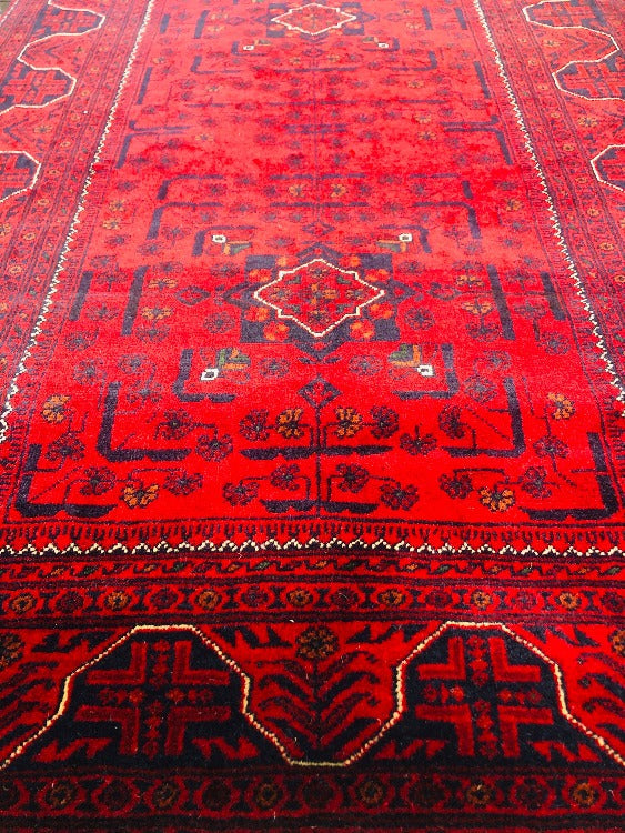 Hand knotted Rug has a light and dark side which is a trademark of Handmade Rugs