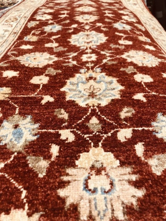 Beautiful Handmade Hand Knotted Chubi Runner from Afghanistan