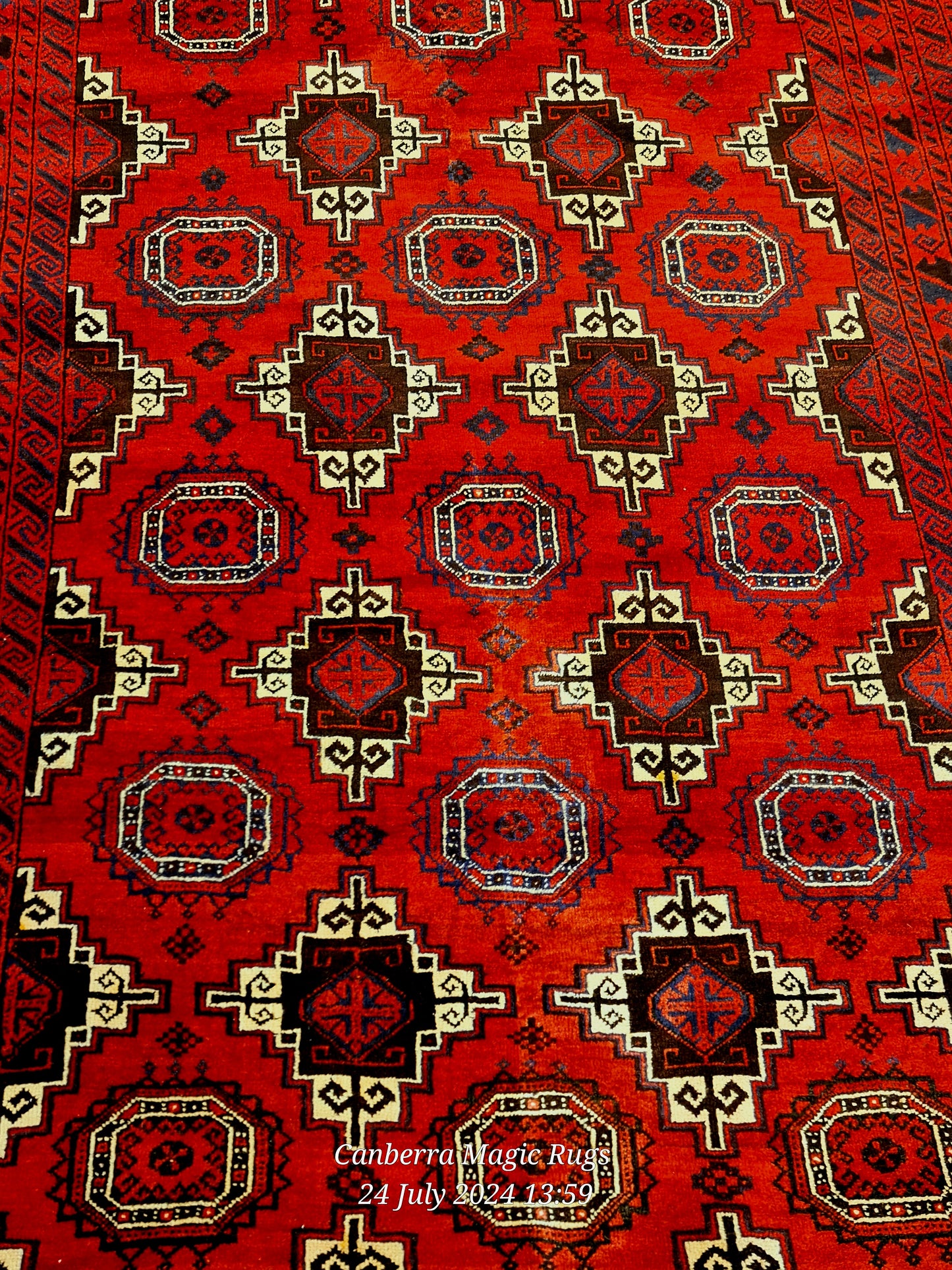 Soft wool Bukhara Rug is the best quality of Handmade