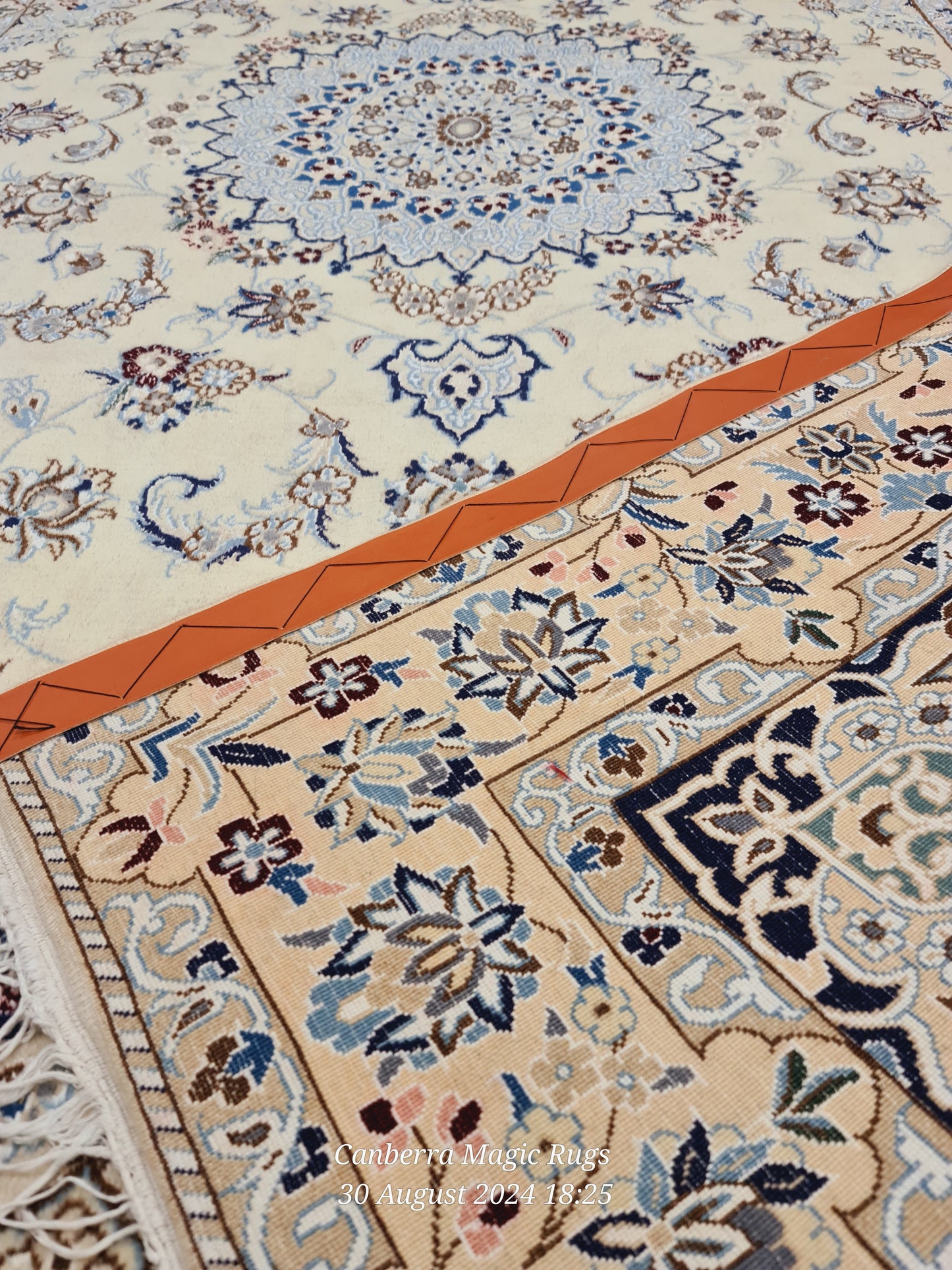 Persian hand Knotted Nain  240 X 145 cm