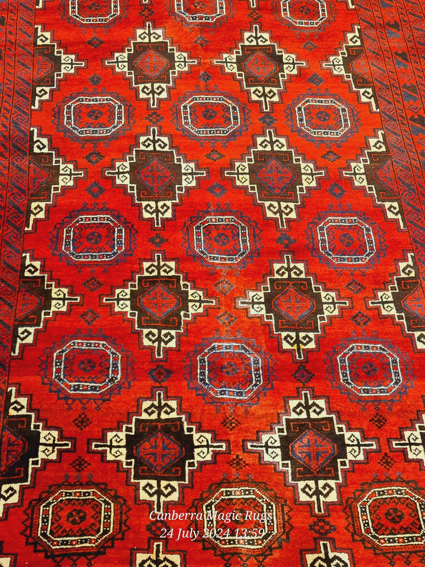 Soft wool Bukhara Rug is the best quality of Handmade