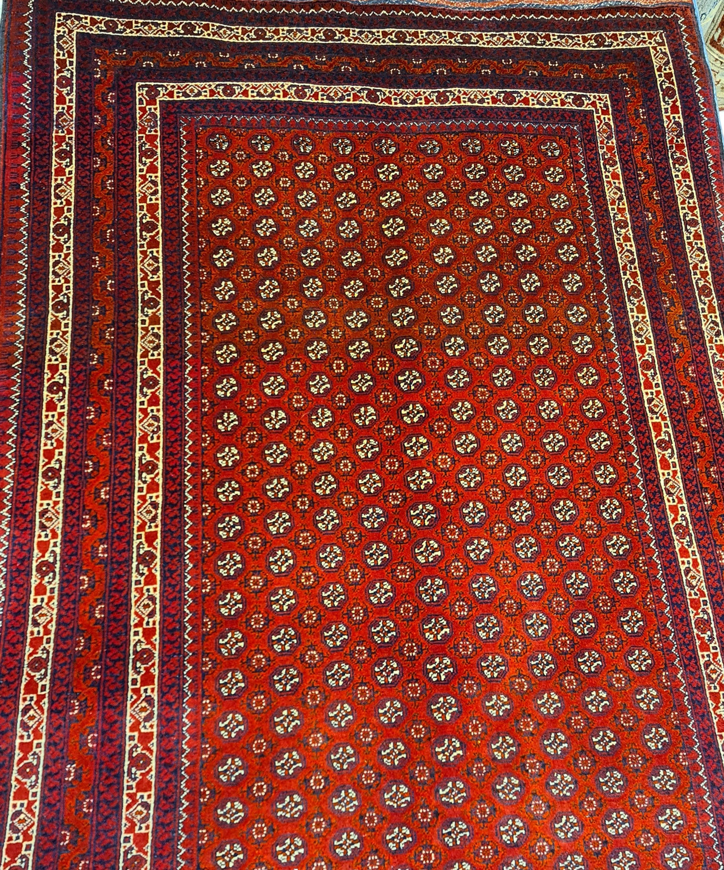 Soft wool Turkmen Rug is the best quality of Handmade