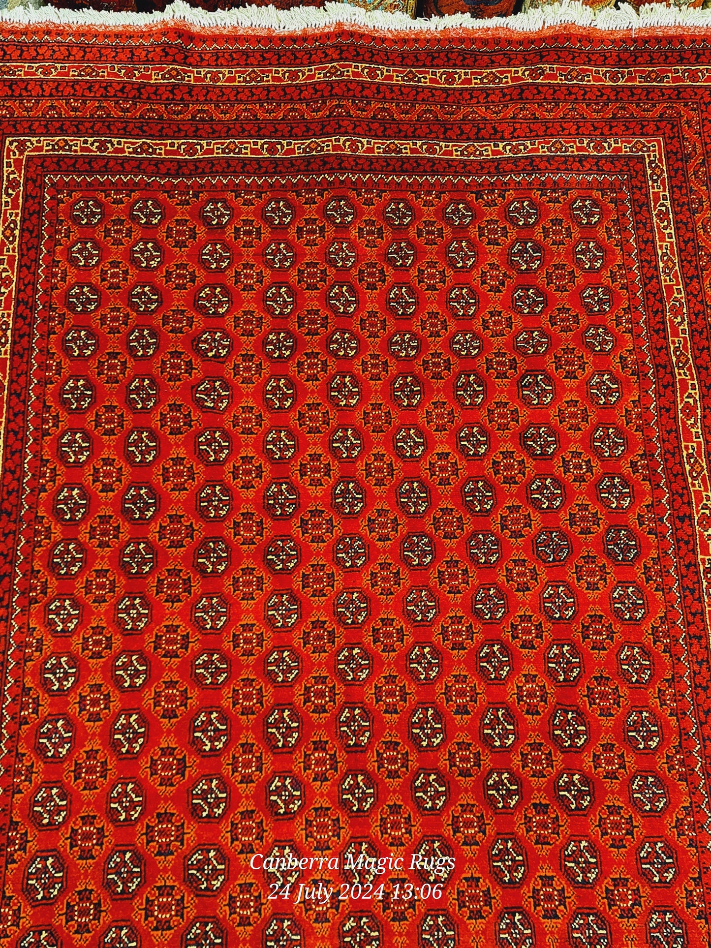 Bukhara rugs were originally woven in Afghanistan