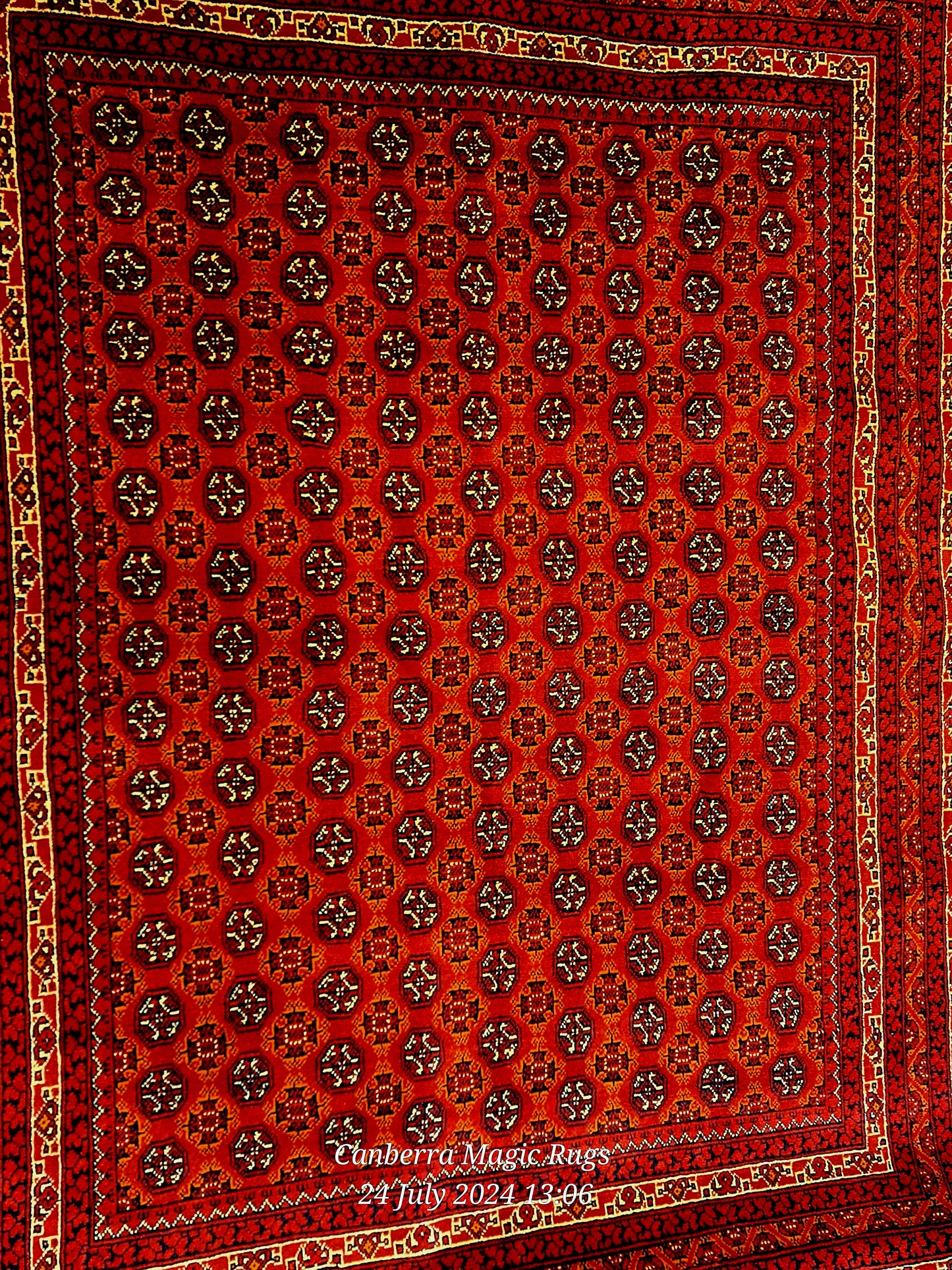 Bukhara rugs were originally woven in Afghanistan