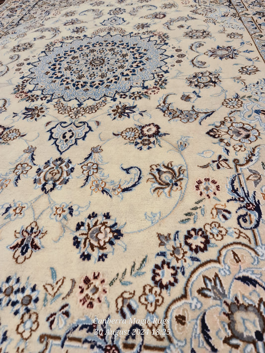 Persian hand Knotted Nain  240 X 145 cm - /products/copy-persian-nain-is-durable-for-high-trafficking-area-1