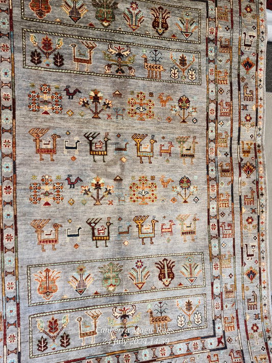 fantastic natural colour Art superfine Rug - /products/copy-super-fine-hand-knotted-kazak-with-natural-vegetable-dyes-1