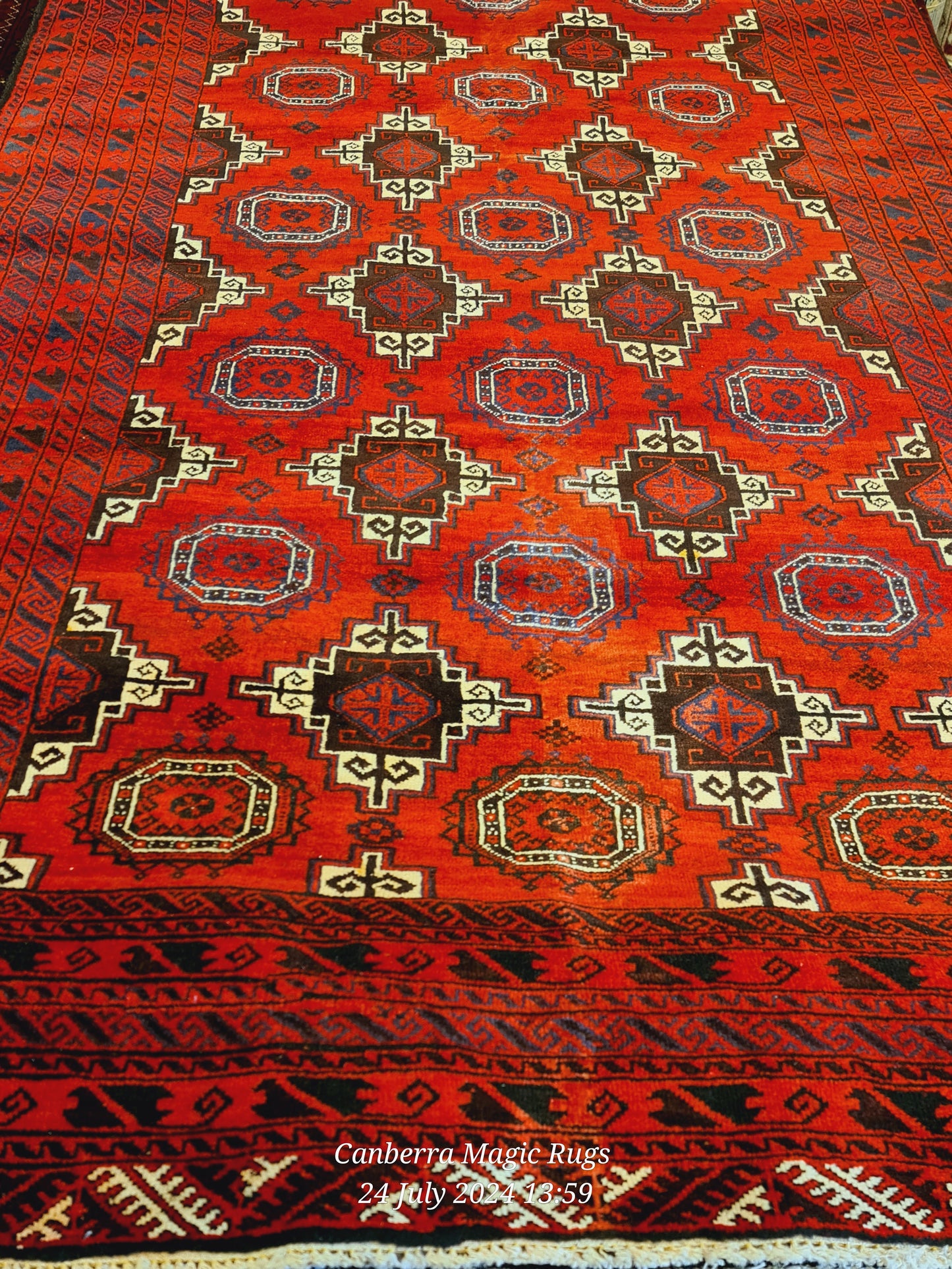 Soft wool Bukhara Rug is the best quality of Handmade