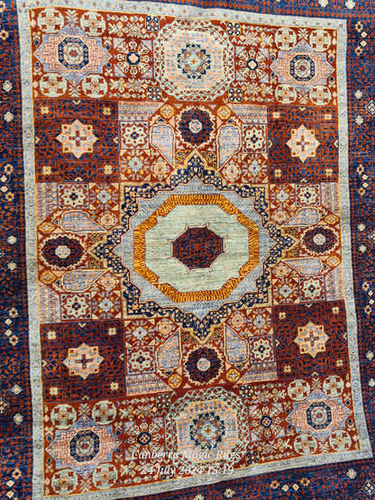 Super fine Hand Knotted Kazak with Natural Vegetable Dyes