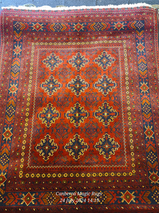 All the colours in this Piece of Art are from Natural Vegetable Dyes - /products/copy-original-hand-knotted-kundoz-rug