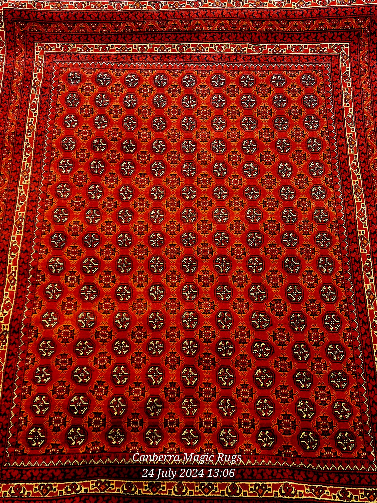 Bukhara rugs were originally woven in Afghanistan