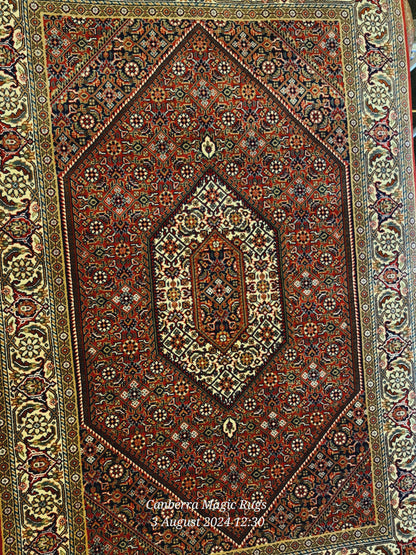 Persian hand knotted Bejar rug suits with any decoration.