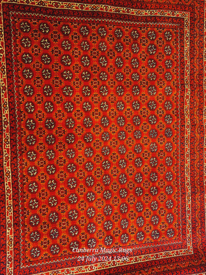 Bukhara rugs were originally woven in Afghanistan