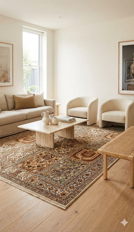 Silk Wool Rugs OnlineGuaranteed Original Hand Knotted Silk Wool Rug (90 x 150 cm) - /products/original-silk-kashmiri-wool-rug-90x150-cm